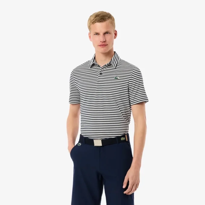 Golfpikétröja för män med normal passform och UV-skydd