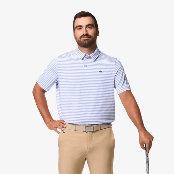 Golfpikétröja för män med normal passform och UV-skydd
