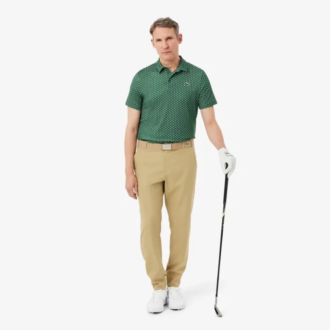 Golfpolo med tryck i normal passform Golfpolo med tryck i normal passform