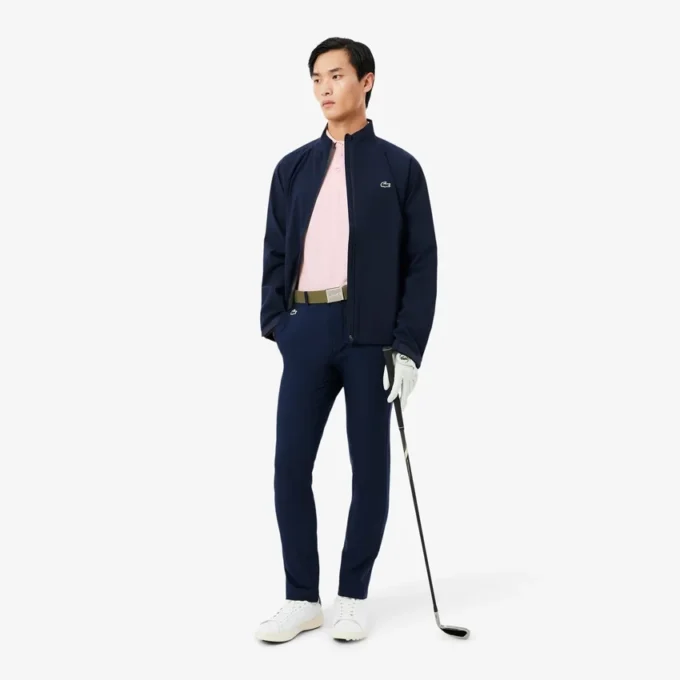 Golfpolo med tryck i normal passform Golfpolo med tryck i normal passform