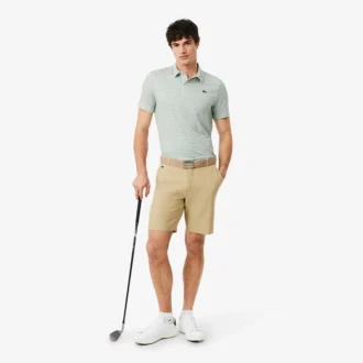 Golfpolo med tryck i normal passform