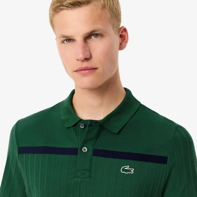 Herr-pikétröja i tennisstil med Ultra Dry-märke