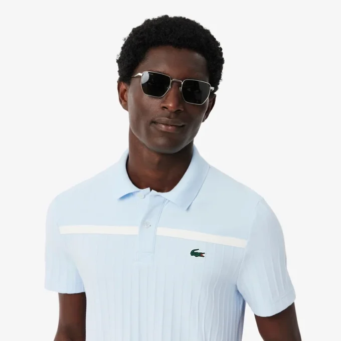 Herr-pikétröja i tennisstil med Ultra Dry-märke