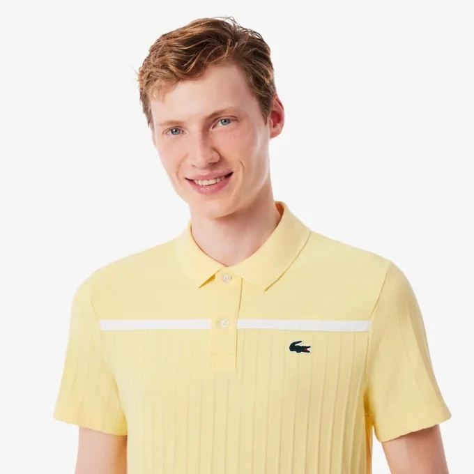 Herr-pikétröja i tennisstil med Ultra Dry-märke