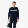 Herr-Sweatshirt med märkesränder för tennis