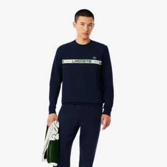 Herr-Sweatshirt med märkesränder för tennis Herr-Sweatshirt med märkesränder för tennis