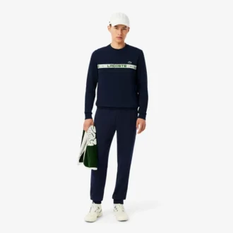 Herr-Sweatshirt med märkesränder för tennis Herr-Sweatshirt med märkesränder för tennis