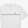 Herr-T-shirt i bomullsjersey med logotyp Herr-T-shirt i bomullsjersey med logotyp