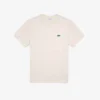 Herr-T-shirt i bomullsjersey med prickigt tryck och normal passform Herr-T-shirt i bomullsjersey med prickigt tryck och normal passform