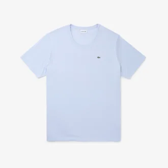 Herr-T-shirt i bomullsjersey med rund hals och stor passform
