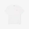Herr-T-shirt i bomullsjersey med rund hals och stor passform Herr-T-shirt i bomullsjersey med rund hals och stor passform