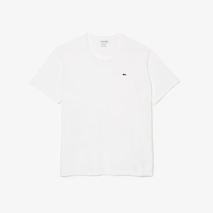 Herr-T-shirt i bomullsjersey med rund hals och stor passform Herr-T-shirt i bomullsjersey med rund hals och stor passform