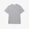 Herr-T-shirt i bomullsjersey med rund hals och stor passform
