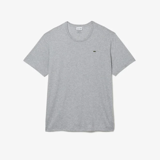 Herr-T-shirt i bomullsjersey med rund hals och stor passform