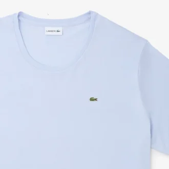 Herr-T-shirt i bomullsjersey med rund hals och stor passform