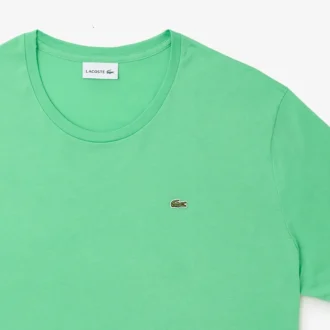 Herr-T-shirt i bomullsjersey med rund hals och stor passform