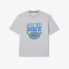 Herr-T-shirt i lös passform av tjock bomull med tryck Herr-T-shirt i lös passform av tjock bomull med tryck