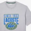 Herr-T-shirt i lös passform av tjock bomull med tryck Herr-T-shirt i lös passform av tjock bomull med tryck