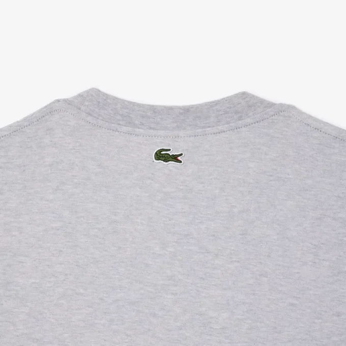 Herr-T-shirt i lös passform av tjock bomull med tryck Herr-T-shirt i lös passform av tjock bomull med tryck