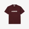 Herr-T-shirt i tjock bomull med logotyp Herr-T-shirt i tjock bomull med logotyp