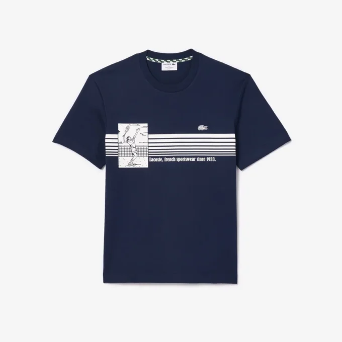 Herr-T-shirt i tjock bomull, tillverkad i Frankrike Herr-T-shirt i tjock bomull, tillverkad i Frankrike