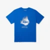 Herr-T-shirt med krokodil i stor storlek för sport