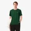 Herr-T-shirt med randig hals, tillverkad i Frankrike Herr-T-shirt med randig hals, tillverkad i Frankrike