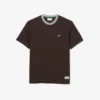 Herr-T-shirt med randig hals, tillverkad i Frankrike Herr-T-shirt med randig hals, tillverkad i Frankrike