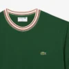 Herr-T-shirt med randig hals, tillverkad i Frankrike Herr-T-shirt med randig hals, tillverkad i Frankrike
