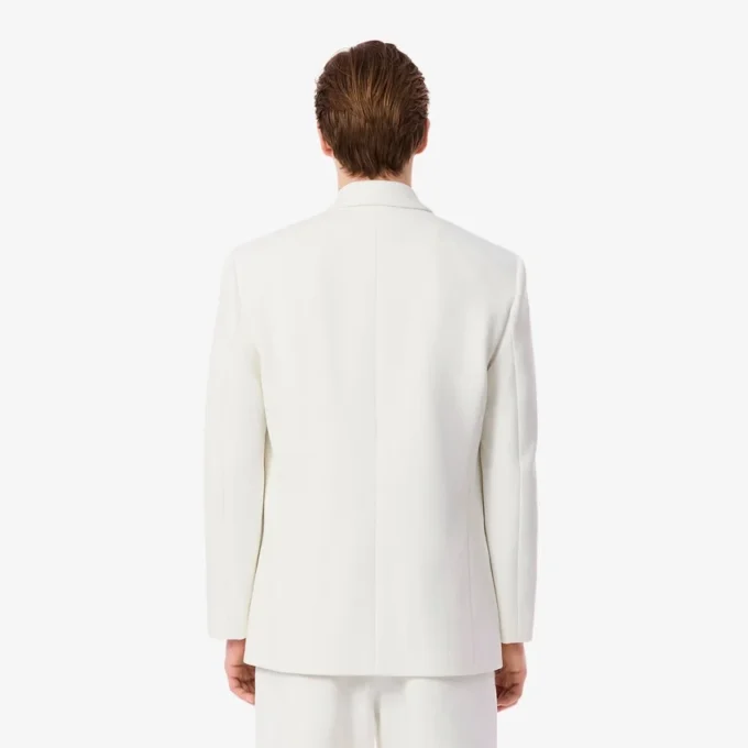 Herrblazer med dubbelknäppning och broderad Heritage-logotyp Herrblazer med dubbelknäppning och broderad Heritage-logotyp