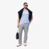 Herrbyxor i flanell med regular fit Herrbyxor i flanell med regular fit