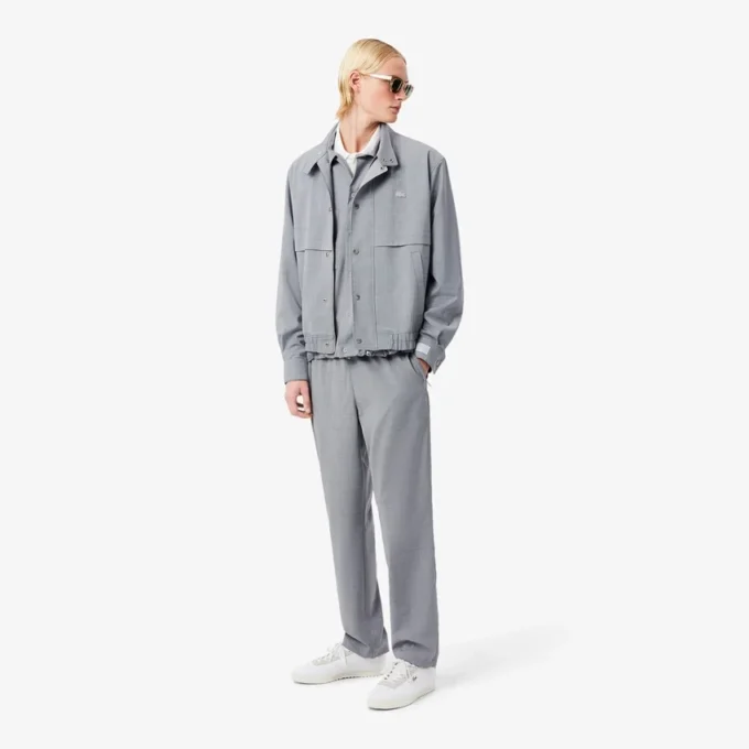 Herrbyxor i flanell med regular fit Herrbyxor i flanell med regular fit