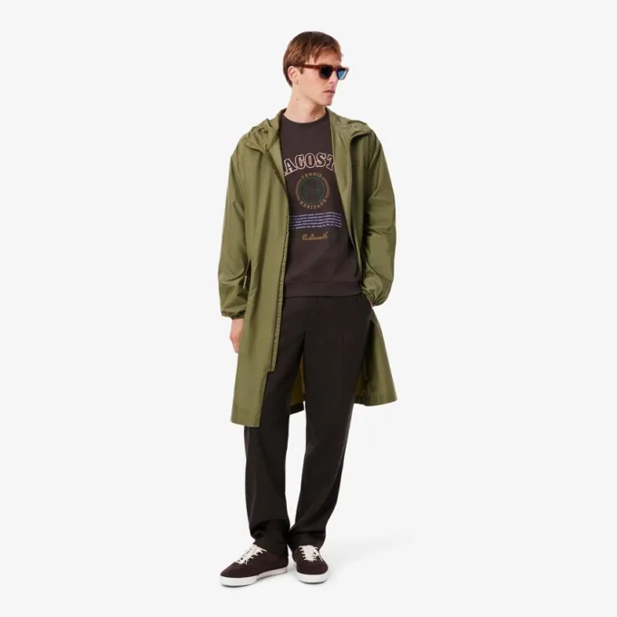 Herre-fleecesweatshirt med Heritage-broderi Herre-fleecesweatshirt med Heritage-broderi