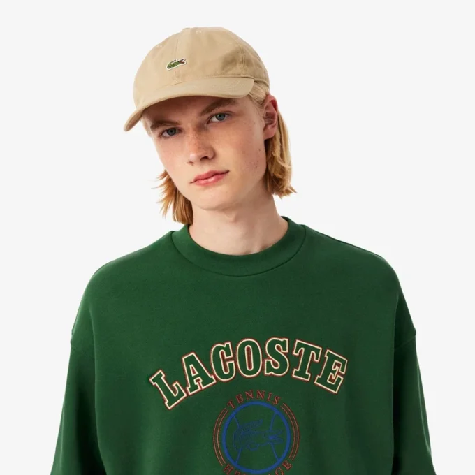 Herre-fleecesweatshirt med Heritage-broderi Herre-fleecesweatshirt med Heritage-broderi