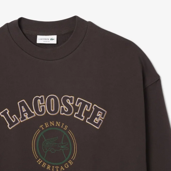 Herre-fleecesweatshirt med Heritage-broderi Herre-fleecesweatshirt med Heritage-broderi