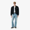 Herrjeans i bomullsdenim med 5 fickor och lös passform Herrjeans i bomullsdenim med 5 fickor och lös passform