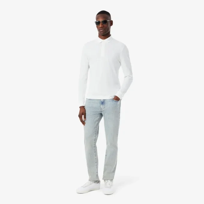 Herrjeans i slim fit med 5 fickor i indigo