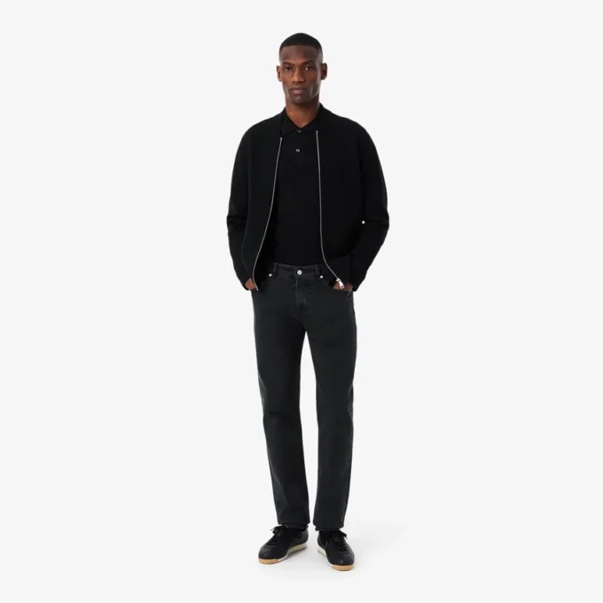 Herrjeans i slim fit med 5 fickor i indigo Herrjeans i slim fit med 5 fickor i indigo
