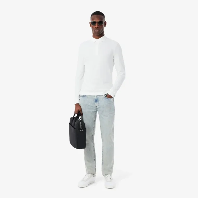 Herrjeans i slim fit med 5 fickor i indigo