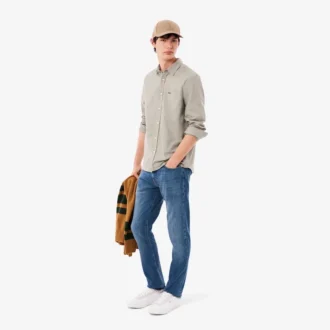 Herrjeans i slim fit med 5 fickor i indigo