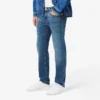 Herrjeans i slim fit med 5 fickor i indigo