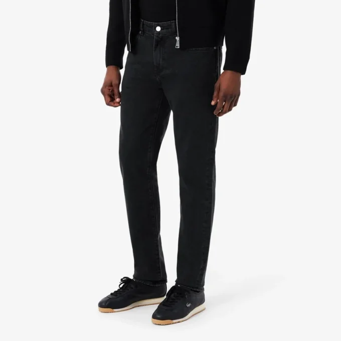 Herrjeans i slim fit med 5 fickor i indigo Herrjeans i slim fit med 5 fickor i indigo