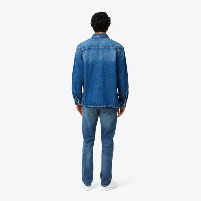 Herrjeans i slim fit med 5 fickor i indigo