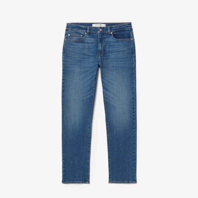 Herrjeans i slim fit med 5 fickor i indigo