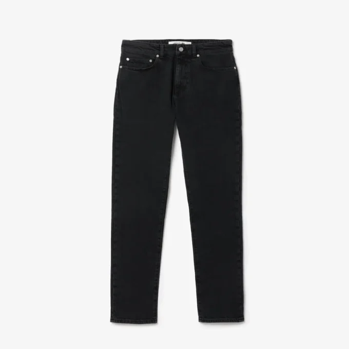 Herrjeans i slim fit med 5 fickor i indigo Herrjeans i slim fit med 5 fickor i indigo