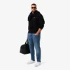 Herrjeans i slim fit med 5 fickor i indigo