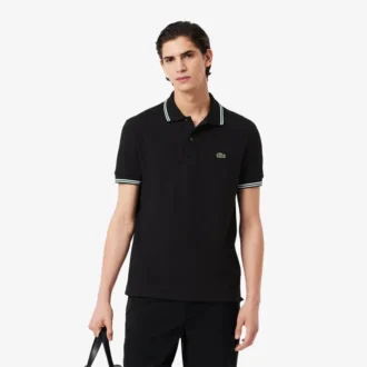 Herrpikétröja i regular fit med detaljer L.12.12