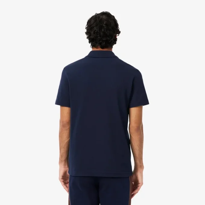 Herrpikétröja i regular fit med färgblockering och petit piqué Herrpikétröja i regular fit med färgblockering och petit piqué