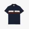 Herrpikétröja i regular fit med färgblockering och petit piqué Herrpikétröja i regular fit med färgblockering och petit piqué