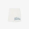 Herrshorts i bomullsfleece med grafiskt tryck Herrshorts i bomullsfleece med grafiskt tryck